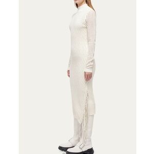 Simkhai Gilda Pointelle Midi Dress with Fringe